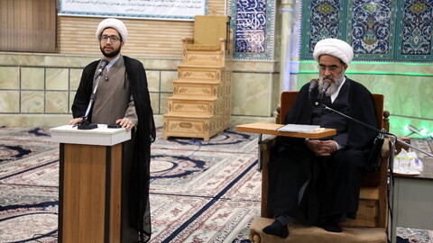 تصاویر / تجلیل شاگردان از استاد حوزه