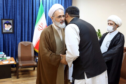 تصاویر/ دیدار جمعی از علمای شیعه هندوستان با آیت الله اعرافی