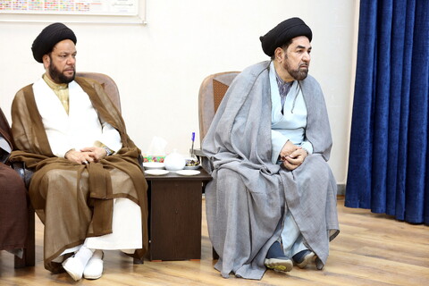 تصاویر/ دیدار جمعی از علمای شیعه هندوستان با آیت الله اعرافی