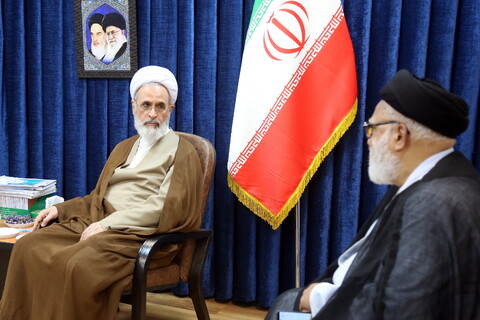 تصاویر/ دیدار جمعی از علمای شیعه هندوستان با آیت الله اعرافی