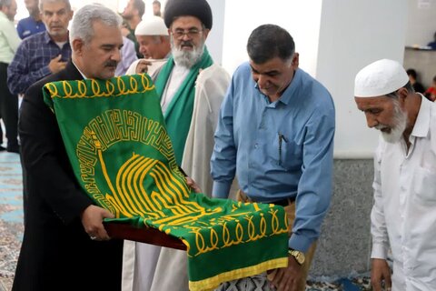 تصاویر/ کاروان زیر سایه خورشید در جمع مردم امام حسن