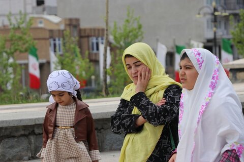 تصاویر/ حضور کاروان زیر سایه خورشید در شهرستان ماکو