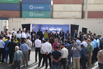 تصاویر/ حضور خادمین حرم مطهر رضوی در بندرامام خمینی (ره)