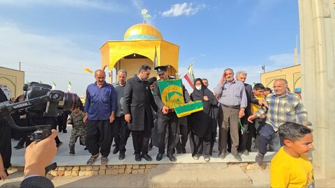 تصاویر/ حضور کاروان زیرسایه خورشید دربخش ابوزیدآباد