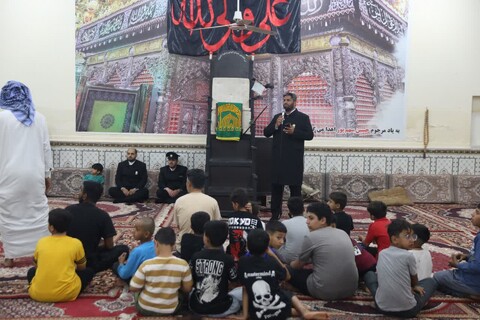 حضور خادمین حرم مطهر رضوی در حسینیه مسلم ابن عقیل کوی امام رضا(ع) بندر امام خمینی (ره)