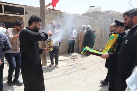 حضور خادمین حرم مطهر رضوی در بندرامام خمینی (ره)