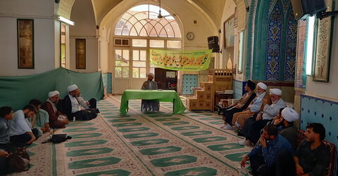 تصاویر/ آئین بزرگداشت شهید آیت‌الله مطهری در مدرسه علمیه آیت‌الله مدنی کاشانی(ره)