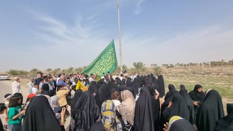 تصاویر/ استقبال از خادمان امام رضا(ع) در روستای عباسی گناوه