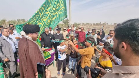 تصاویر/ استقبال از خادمان امام رضا(ع) در روستای عباسی گناوه