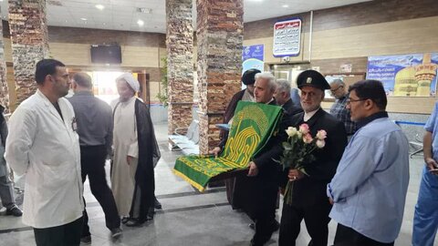 تصاویر/ پیچیدن عطر حرم رضوی در بیمارستان سوانح و سوختگی گناوه