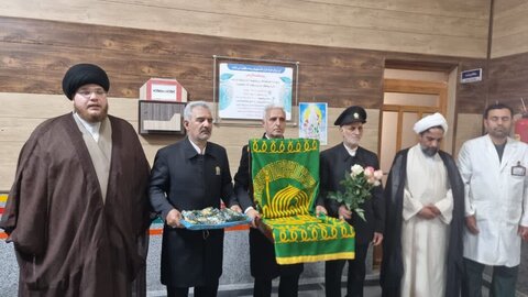 تصاویر/ پیچیدن عطر حرم رضوی در بیمارستان سوانح و سوختگی گناوه