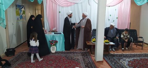 تصاویر/ مراسم گرامیداشت مقام معلم در مدرسه علمیه نجمه خاتون تکاب