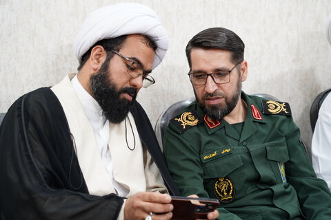 تصاویر/ دیدار جانشین سپاه علی بن ابی طالب(ع) قم با رئیس سازمان بسیج طلاب و روحانیون استان قم