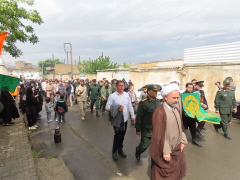 تصاویر/ حضور کاروان زیر سایه خورشید در شهرستان بوکان