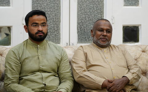 تصاویر/ نشست مهمانان بین‌المللی همایش صدمین سالگشت بازتأسیس حوزه علمیه قم با نماینده رهبر انقلاب در بنگلادش