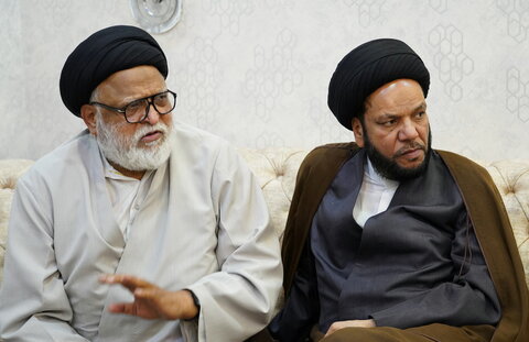 تصاویر/ نشست مهمانان بین‌المللی همایش صدمین سالگشت بازتأسیس حوزه علمیه قم با نماینده رهبر انقلاب در بنگلادش