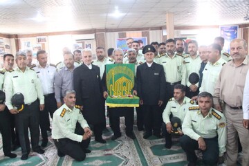 تصاویر/ کاروان زیر سایه خورشید در جمع سبزپوشان نیروی انتظامی