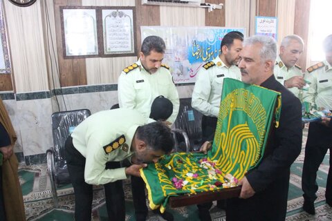 تصاویر/ کاروان زیر سایه خورشید در جمع سبزپوشان نیروی انتظامی