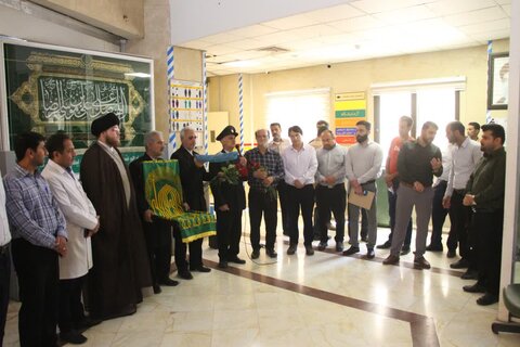 تصاویر/ عیادت خدام رضوی از بیماران بیمارستان شهید گنجی برازجان