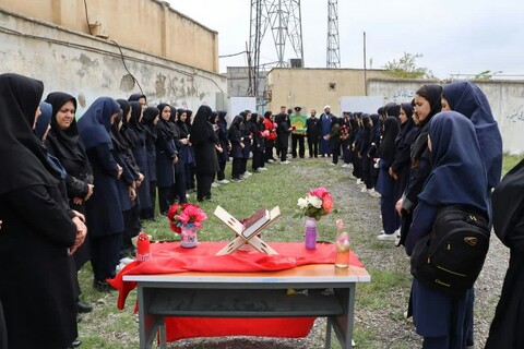 تصاویر/ جشن دهه کرامت در مدرسه  فاطمیه وزینبیه روستای جانانلو
