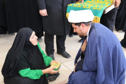 تصاویر/ حضور خادمان رضوی در امامزاده سید حبیب الله شهر ریز