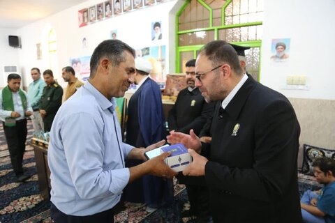 تصاویر/ حضور خادمان رضوی در امامزاده سید حبیب الله شهر ریز