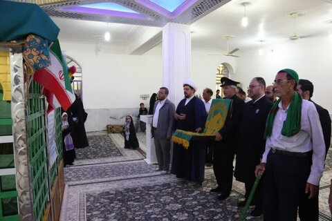 تصاویر/ حضور خادمان رضوی در امامزاده سید حبیب الله شهر ریز