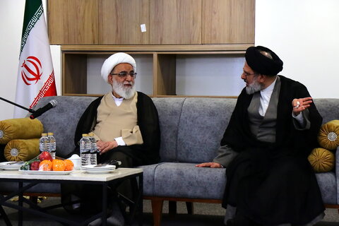 تصاویر/ دیدار مهمانان بین‌المللی همایش یکصدمین سالگشت بازتأسیس حوزه علمیه قم با آیت‌الله شب زنده دار