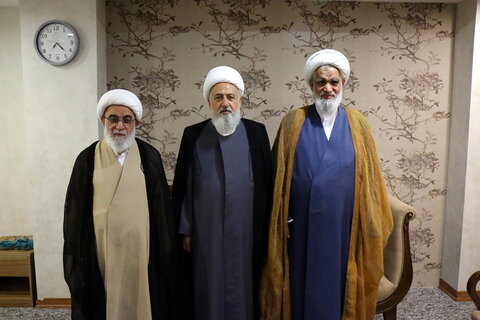 تصاویر/ دیدار مهمانان بین‌المللی همایش یکصدمین سالگشت بازتأسیس حوزه علمیه قم با آیت‌الله غروی