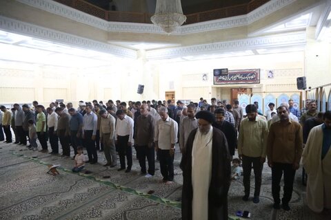 تصاویر/ خدام رضوی در جمع مردم جم