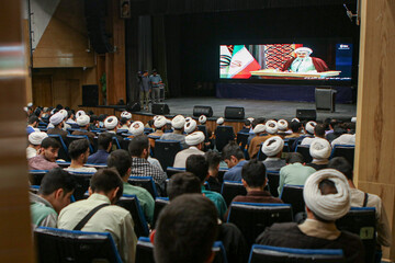 تصاویر/ همایش یکصدمین سالگشت بازتأسیس حوزه علمیه قم در همدان