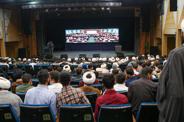 فیلم| همایش یکصدمین سالگشت باز تاسیس حوزه علمیه قم در همدان