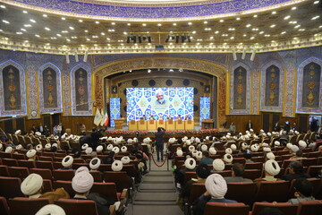 تصاویر / همایش بین المللی یکصدمین سالگشت بازتأسیس حوزه علمیه قم-۷