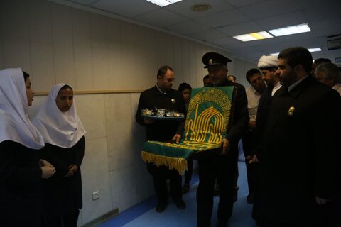 تصاویر/ حضور خدام رضوی در بیمارستان توحید جم