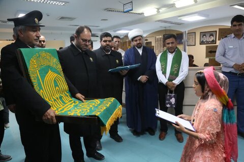 تصاویر/ حضور خدام رضوی در بیمارستان توحید جم