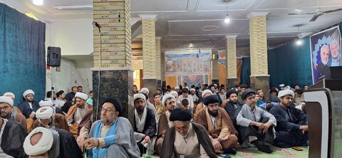 اجماع طلاب و روحانیون کهگیلویه و بویراحمد در یکصدمین باز تأسیس حوزه علمیه