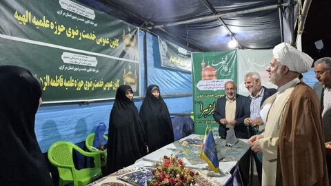 تصاویر/برگزاری غرفه های فرهنگی تبلیغی توسط طلاب مدرسه علمیه الهیه ساوه