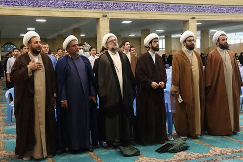 تصاویر/ اجتماع طلاب ارومیه به مناسبت یکصدمین سالگرد باز تأسیس حوزه علمیه