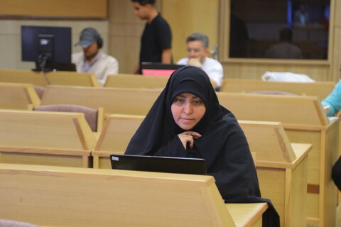 تصاویر/ حضور گسترده خبرنگاران در همایش بین المللی یکصدمین سالگشت بازتأسیس حوزه علمیه قم