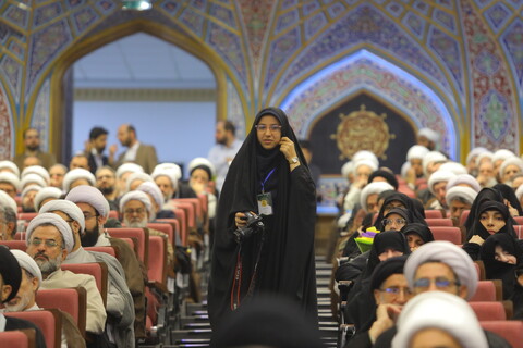 تصاویر/ حضور گسترده خبرنگاران در همایش بین المللی یکصدمین سالگشت بازتأسیس حوزه علمیه قم