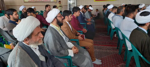تصاویر/ حضور حوزویان منطقه کاشان در همایش یکصدمین سال بازتاسیس حوزه علمیه قم در آران و بیدگل