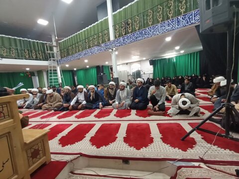 تصاویر برگزاری مراسم بازتاسیس حوزه علمیه قم در نورآباد