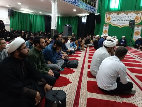 تصاویر برگزاری مراسم بازتاسیس حوزه علمیه قم در نورآباد