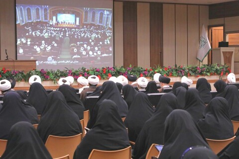 مراسم برخط یکصدمین سالگشت بازتأسیس حوزه علمیه قم در مدرسه علمیه مدینة العلم کاظمیه