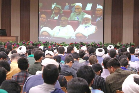 مراسم برخط یکصدمین سالگشت بازتأسیس حوزه علمیه قم در مدرسه علمیه مدینة العلم کاظمیه