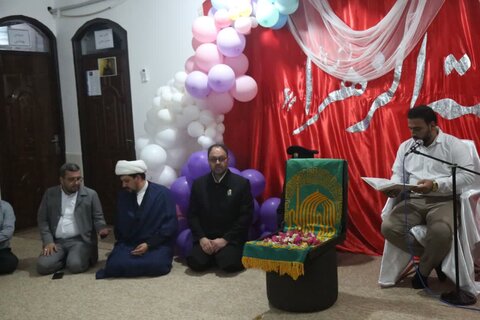 تصاویر/ جشن قرآنی با حضور خدام رضوی در جم