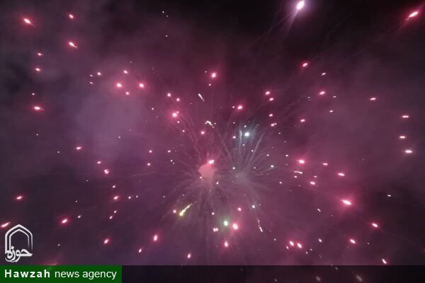 نورباران آسمان تبریز به مناسبت میلاد امام رضا(ع) و قهرمانی تراکتور