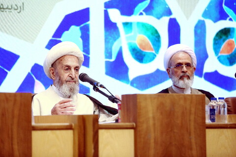 تصاویر / اختتامیه همایش بین المللی یکصدمین سالگشت بازتأسیس حوزه علمیه قم