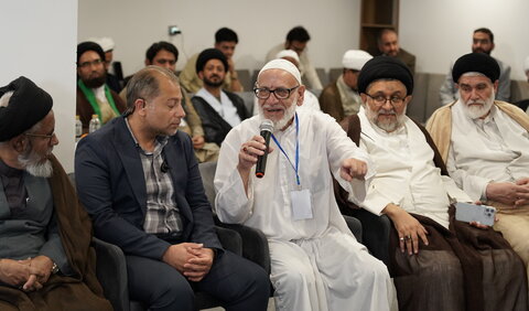 تصاویر/ دیدار مهمانان بین‌المللی همایش یکصدمین سالگشت حوزه علمیه قم با آیت‌الله اعرافی