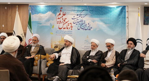 تصاویر/ دیدار مهمانان بین‌المللی همایش یکصدمین سالگشت حوزه علمیه قم با آیت‌الله اعرافی